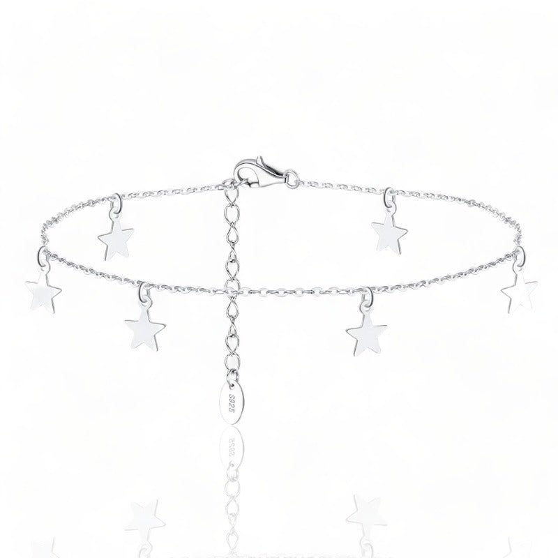 Sterling silver ankle bracelet